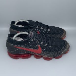 Nike Air Vapormax Flyknit Dark Team‎ Red / Black Men's Sz 10